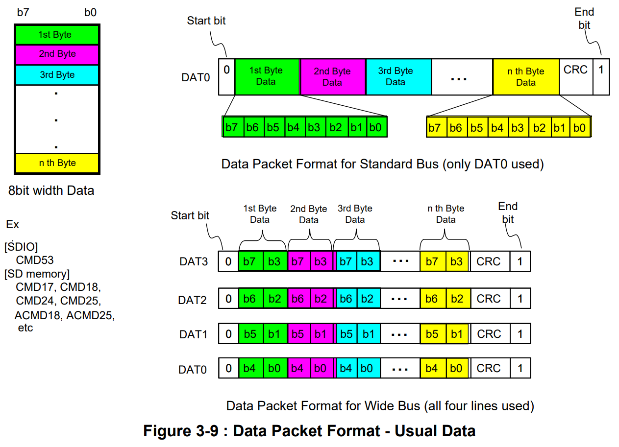 Data Packet Format for Usual Data